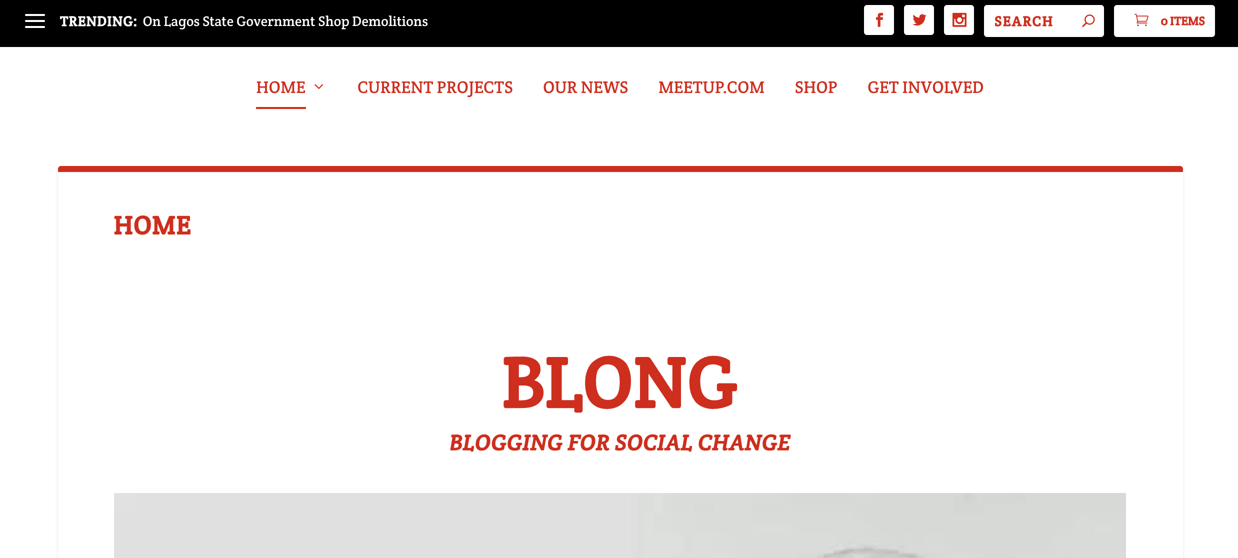 blogging nigeria homepage website