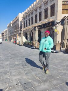 Mary Job at the Souq Waqif market in Doha 2023