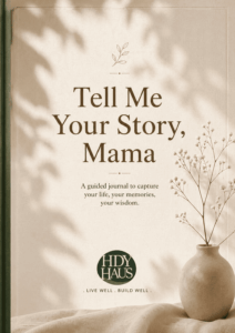 Book Cover - Tell Me Your Story, Mama is published by HDY Haus, and written by yours truly; Mary Mojisola Job