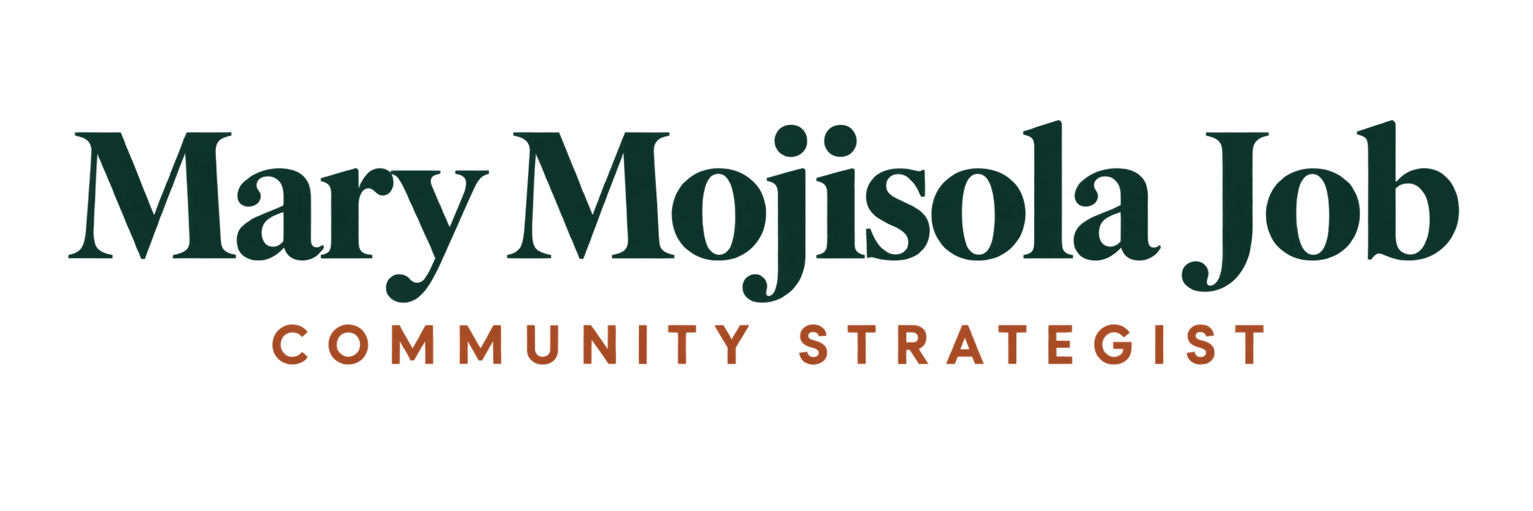 Mary Mojisola Job New Website Logo